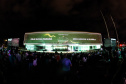 Natal Palácio Iguaçu continua a encantar com apresentações de música e luzes neste sábado