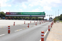 Encerramento dos atuais contratos de concessão de rodovias no Paraná. Abertura das catracas da praça de pedágio da Ecovia, na BR-277, em São José dos Pinhais, ocorrida à 0h00 deste domingo. - Curitiba, 28/11/2021 - Foto: Ari Dias/AEN