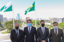 Reinaldo Azambuja, Carlos Massa Ratinho Jr, Eduardo Leite e Carlos Moises