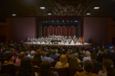 Orquestra Sinfônica do Paraná reencontra o público no grande auditório do Teatro Guaíra