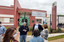 O secretário da Justiça, Família e Trabalho, Ney Leprevost, e o prefeito de Ibaiti, Antonely Carvalho, inauguraram nesta quinta-feira (11) um novo Centro de Referência da Assistência Social (Cras) no município. Foto: SEJUF