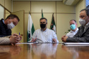 O secretário de Estado da Saúde, Beto Preto, assinou nesta quinta-feira (11) a liberação de R$ 60 milhões para o Consórcio Metropolitano de Saúde do Paraná (Comesp) das Regiões Sul e Norte, por meio do programa de Qualificação dos Consórcios Intermunicipais de Saúde (Qualicis), que deverá ser repassado em 48 parcelas. -  Curitiba, 11/11/2021 - Foto: Américo Antonio/SESA
