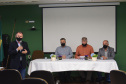 Formandos do primeiro curso de Especialização em Auditoria do SUS receberam na noite desta terça-feira (23) o diploma que permitirá atuar no controle, avaliação e auditoria dos recursos do Sistema Único de Saúde (SUS). Trinta alunos participaram da solenidade realizada no auditório da Escola de Saúde Pública do Paraná (ESPP). - Curitiba, 24/11/2021 - Foto: Américo Antonio/SESA