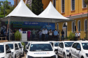 O Governo do Estado realizou mais uma entrega dos carros para Estratégia da Saúde da Família (ESF) neste sábado (13). Agora, os 15 municípios da 7ª Regional de Saúde de Pato Branco foram beneficiados com a doação de 43 automóveis, em um investimento de mais de R$ 1,4 milhão. - Pato Branco, 13/11/2021 - Foto: Américo Antonio/SESA