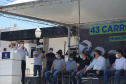 O Governo do Estado realizou mais uma entrega dos carros para Estratégia da Saúde da Família (ESF) neste sábado (13). Agora, os 15 municípios da 7ª Regional de Saúde de Pato Branco foram beneficiados com a doação de 43 automóveis, em um investimento de mais de R$ 1,4 milhão. - Pato Branco, 13/11/2021 - Foto: Américo Antonio/SESA