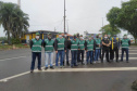 O Departamento de Estradas de Rodagem do Paraná (DER/PR) está ingressando na Justiça Federal com pedido de liminar em Ação Civil Pública para obrigar as concessionárias de pedágio do anel de integração a implantar a canalização do tráfego e reforço de sinalização nas praças de pedágio, a fim de garantir a transposição livre e segura dos usuários, com o encerramento dos contratos. -  Curitiba, 22/11/2021 - Foto: DER