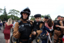Policiais militares se formam no curso de rondas ostensivas com motocicletas. Foto:PMPR
