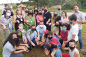 O secretário do Desenvolvimento Sustentável e do Turismo, Márcio Nunes, participou nesta quinta-feira (25) do plantio de mudas de árvores nativas no Parque Urbano de Maria Helena, no Noroeste do Estrado. O parque está com 77% de obras. -  Curitiba, 25/11/2021 - Foto: Alessandro Vieira/SEDEST
