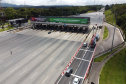 Encerramento dos atuais contratos de concessão de rodovias no Paraná. Abertura das catracas da praça de pedágio da Ecovia, na BR-277, em São José dos Pinhais, ocorrida à 0h00 deste domingo. - Curitiba, 28/11/2021 - Foto: Ari Dias/AEN