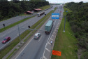 Encerramento dos atuais contratos de concessão de rodovias no Paraná. Abertura das catracas da praça de pedágio da Ecovia, na BR-277, em São José dos Pinhais, ocorrida à 0h00 deste domingo. - Curitiba, 28/11/2021 - Foto: Ari Dias/AEN