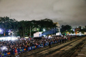 Primeira apresentação do Natal no Palácio Iguaçu é um espetáculo de fogos, luzes e música