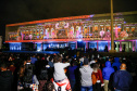 Primeira apresentação do Natal no Palácio Iguaçu é um espetáculo de fogos, luzes e música