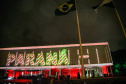 Primeira apresentação do Natal no Palácio Iguaçu é um espetáculo de fogos, luzes e música