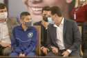  O governador Carlos Massa Ratinho Junior entregou, nesta quarta-feira (10), em cerimônia no Palácio Iguaçu, 10.229 computadores para colégios estaduais de 146 municípios do Paraná, além de mais de 2 mil equipamentos de wi-fi que vão beneficiar os alunos de todas as instituições vinculadas à Secretaria de Estado da Educação e do Esporte (Seed).  Foto: Gilson Abreu/AEN
