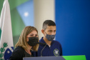  O governador Carlos Massa Ratinho Junior entregou, nesta quarta-feira (10), em cerimônia no Palácio Iguaçu, 10.229 computadores para colégios estaduais de 146 municípios do Paraná, além de mais de 2 mil equipamentos de wi-fi que vão beneficiar os alunos de todas as instituições vinculadas à Secretaria de Estado da Educação e do Esporte (Seed).  Foto: Gilson Abreu/AEN