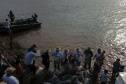 A soltura de 20 mil dourados e 200 mil lambaris no Reio Ivaí, em Mirador, no Noroeste, contou com a presença de 200 participantes do 20º Hally Fluvial SOS Rio Ivaí, neste final de semana. Os competidores foram recepcionados pelo secretário do Desenvolvimento Sustentável e do Turismo (Sedest), Márcio Nunes  -  Mirador, 14/11/2021 - Foto: Alessandro Vieira/Sedest