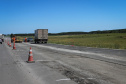 Pavimentação em concreto ca PRC-280 avança 1 Km por dia.