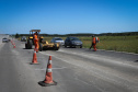 Pavimentação em concreto ca PRC-280 avança 1 Km por dia.