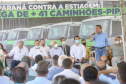 Com a entrega de mais 41 veículos, 47% dos municípios do Paraná passam a contar com caminhões-pipa