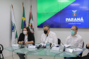 Coletiva de Imprensa com o Secretario de Saude, Beto Preto e com Nestor Werner Diretor Geral SESA