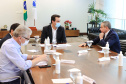 Governador Carlos Massa Ratinho Junior durante reunião no gabinete - Curitiba, 31/01/2022