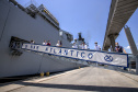 Embarcações da Marinha Brasileira se despedem da Baía de Paranaguá
