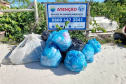 Sanepar coleta 200 quilos de lixo em Guaraqueçaba num único dia
