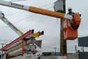 Após fortes chuvas, equipes da Copel trabalham em todo o Estado para recompor rede de energia