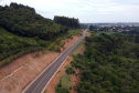 Trecho da ligação asfáltica entre os municípios de Mato Rico e Pitanga, na região central do Estado - 