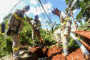  Com trabalho intenso durante a noite, Copel religa quase 90% das unidades afetadas pelo temporal - Na foto, trabalhos na área central dae Maringá: avenidas Mandacaru, XV de Novembro, Colombo e Rua Piratininga - Curitiba, 24/04/2022 Com trabalho intenso durante a noite, Copel religa quase 90% das unidades afetadas pelo temporal - Na foto, trabalhos na área central de Maringá: avenidas Mandacaru, XV de Novembro, Colombo e Rua Piratininga - Curitiba, 24/04/2022