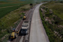 Obras de pavimentação em concreto na PRC-280, em Palmas