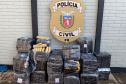 Forças de Segurança, Polícias Civil e Militar, apreendem carregamentos de drogas na região da fronteira - Curitiba, 02/05/2022