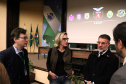 O secretário da Segurança Pública, Wagner Mesquita de Oliveira, o diretor geral da Polícia Centífica e demais autoridades durante aula inaugural do curso para policiais científicos. Curitiba, 21/06/2022 Foto: Ricardo Almeida/SESP