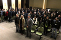 O secretário da Segurança Pública, Wagner Mesquita de Oliveira, o diretor geral da Polícia Centífica e demais autoridades durante aula inaugural do curso para policiais científicos. Curitiba, 21/06/2022 Foto: Ricardo Almeida/SESP