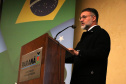 O secretário da Segurança Pública, Wagner Mesquita de Oliveira, o diretor geral da Polícia Centífica e demais autoridades durante aula inaugural do curso para policiais científicos. Curitiba, 21/06/2022 Foto: Ricardo Almeida/SESP