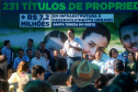  	Governador regulariza casa de 231 famílias e libera R$ 7,2 milhões em recursos em Santa Tereza do Oeste