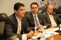 Governador Carlos Massa Ratinho Junior em agenda com Ministro da Infraestrutura Marcelo Sampaio. Foto: Ari Dias/AEN.