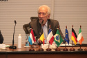 Vice-governador do Estado do Paraná, Darcia Piana, durante reunião com cônsules da União Europeia - 