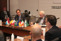 Vice-governador do Estado do Paraná, Darcia Piana, durante reunião com cônsules da União Europeia - 