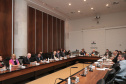 Vice-governador do Estado do Paraná, Darcia Piana, durante reunião com cônsules da União Europeia - 