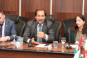 Vice-governador do Estado do Paraná, Darcia Piana, durante reunião com cônsules da União Europeia - 