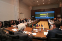 Vice-governador do Estado do Paraná, Darcia Piana, durante reunião com cônsules da União Europeia - 
