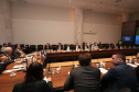 Vice-governador do Estado do Paraná, Darcia Piana, durante reunião com cônsules da União Europeia - 
