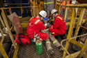 Exercício simulado mobiliza Portos do Paraná contra incêndios em shiploader