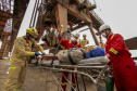 Exercício simulado mobiliza Portos do Paraná contra incêndios em shiploader