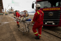 Exercício simulado mobiliza Portos do Paraná contra incêndios em shiploader