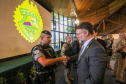 PMPR homenageia militares e autoridades civis no aniversário do BPRv, BPMOA e BOPE