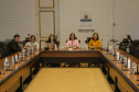 Curitiba, 25 de outubro de 2022 - Teleconferência referente a Missão OCDE no Paraná que aconteceu no Gabinete de Gestão Integrada (GGI) - Foto: Roberto Dziura Jr./AEN