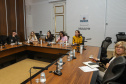 Curitiba, 25 de outubro de 2022 - Teleconferência referente a Missão OCDE no Paraná que aconteceu no Gabinete de Gestão Integrada (GGI) - Foto: Roberto Dziura Jr./AEN