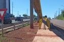 Nova passarela na PR-445 em Londrina será liberada para pedestres a partir de 30 de outubro 
